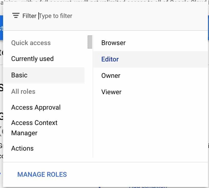 click ‘Basic’ in the quick access section and choose ‘Editor’