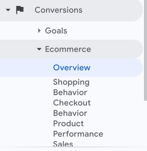viewing enhanced ecommerce reports
