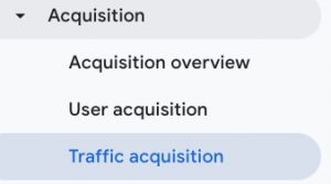 traffic acquisition in google analytics 4
