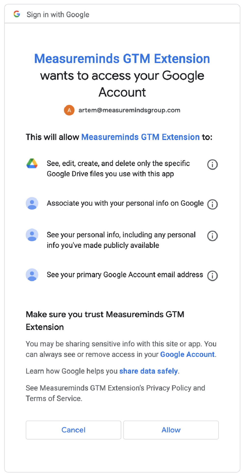 measureminds-gtm-extention-requesting-access-to-google-drive