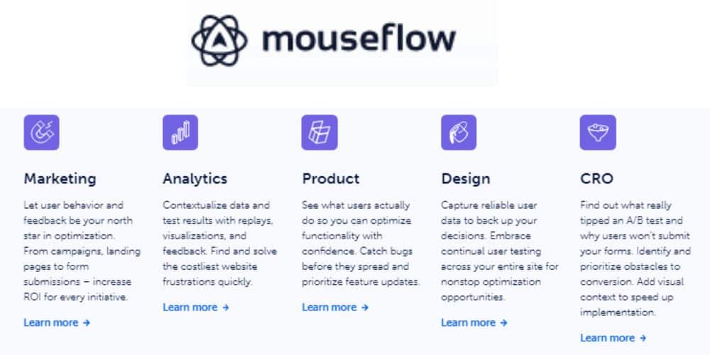 features of mouseflow