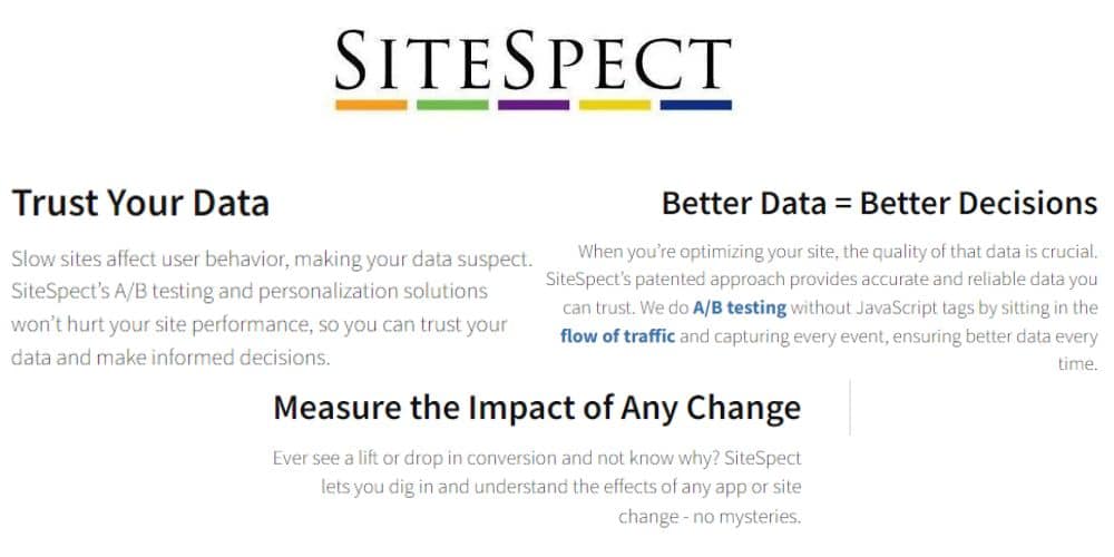 things sitespect can do