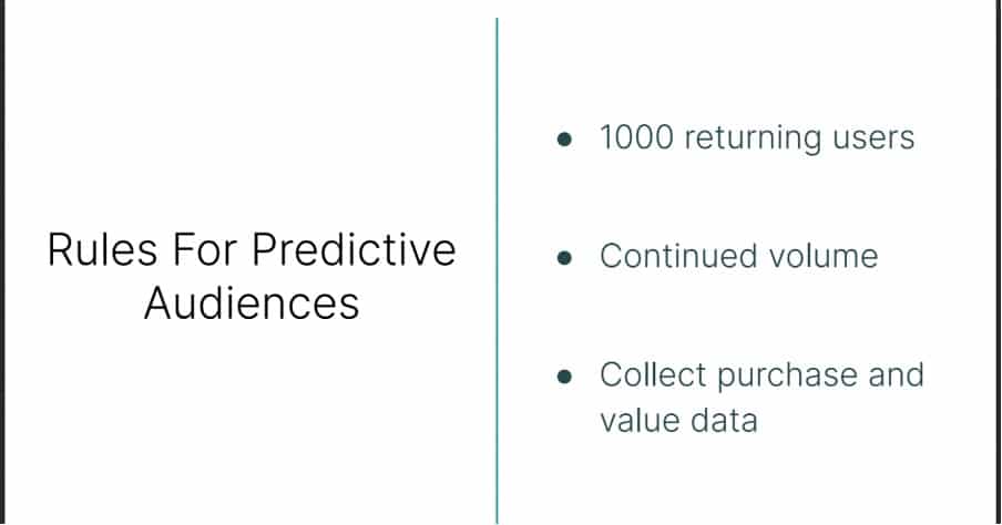  rules for predictive audiences