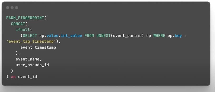 custom event timestamp parameter