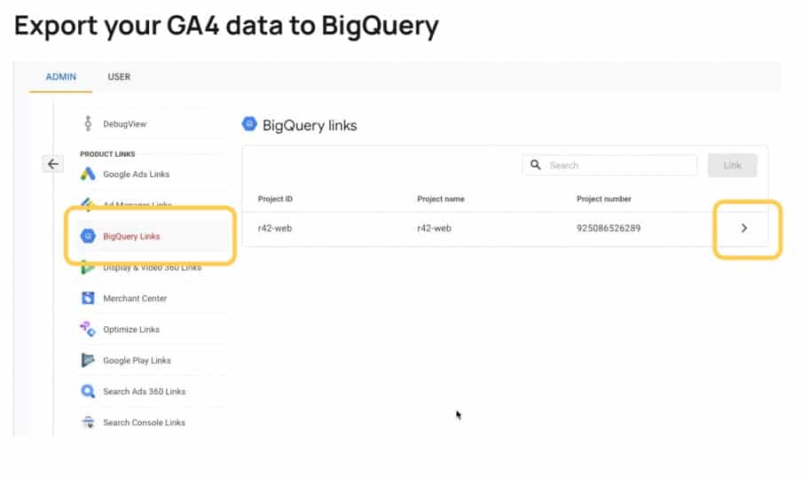 Exporting your data from GA4