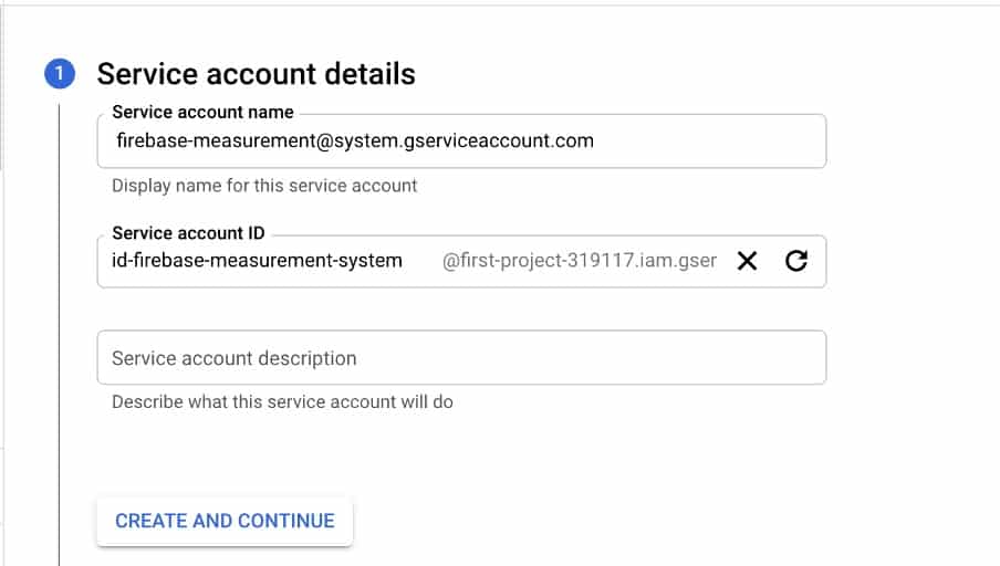 service account name