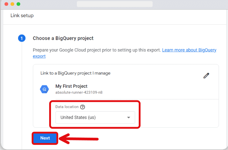 selecting the data location for the data to be stored