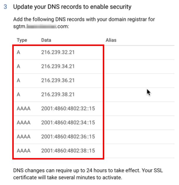 Update DNS records A or AAAA