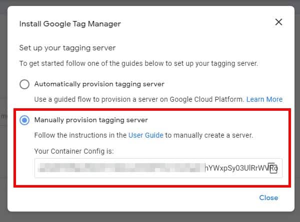 maunally provision tagging server