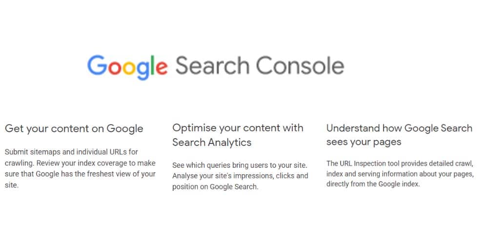 things that google search console can do