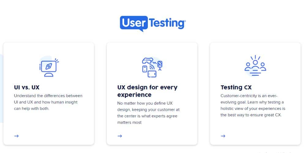 features of usertesting