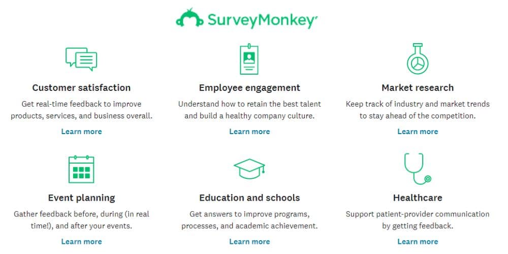 Features of survey monkey