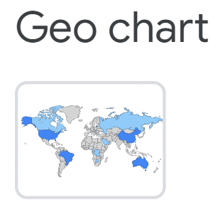 Examples of Geo chart