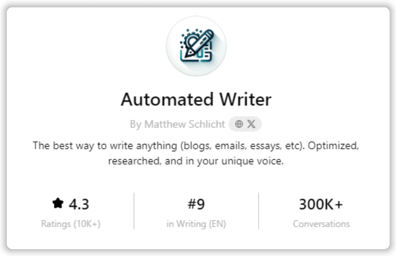 Automated Writer