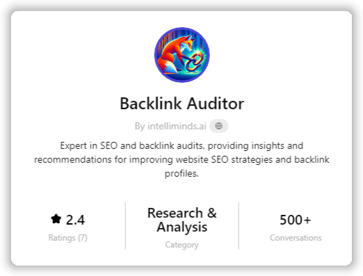 Backlink Auditor