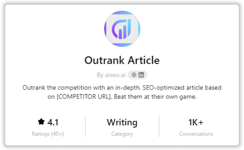 Outrank Article