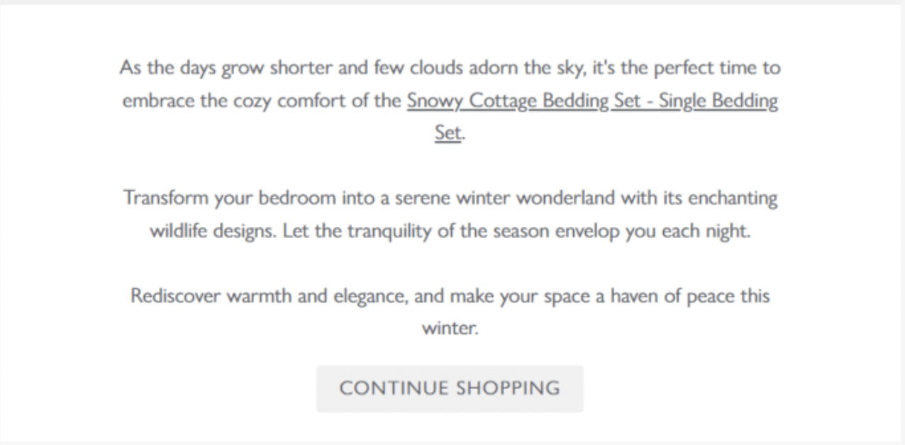 Repurposed add to cart message using first-party data