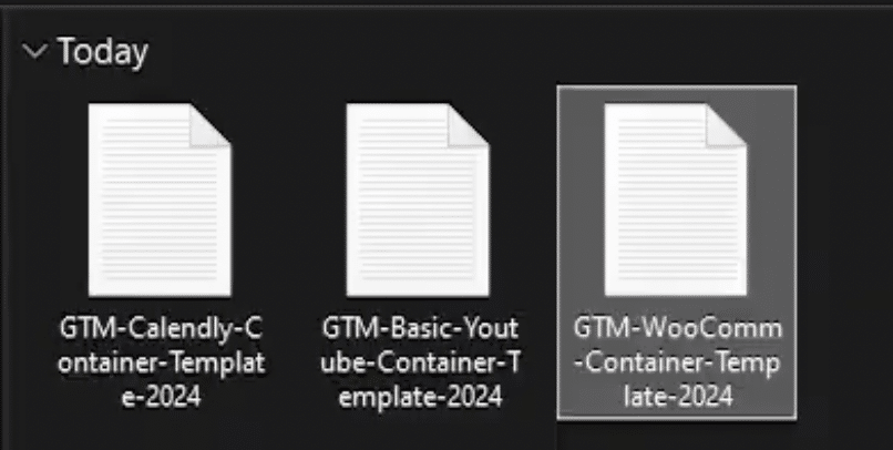 Container templates